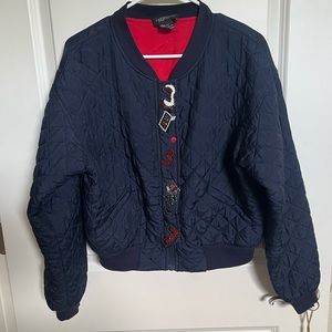 Carol Little silk jacket with dominoes